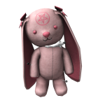 Satanic Pink Voodoo Bunny Plushie Backpack