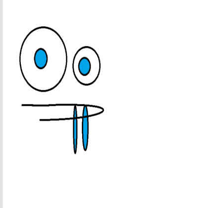 Drooling Face Blue Eyes Roblox decal