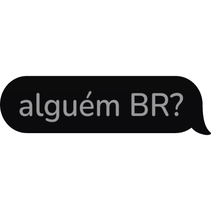 alguém BR Text Bubble speech bubble