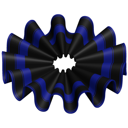Dark Clown Jester Ruffles in Black and Blue Roblox item