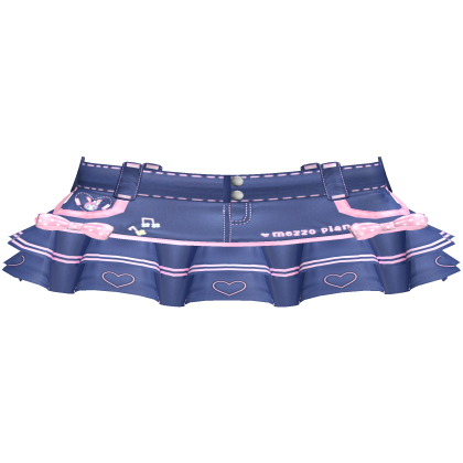 Cute Kawaii Denim Mezzo Piano Skirt 1.0 Roblox item