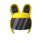 Yellow Punk Bunny Helmet