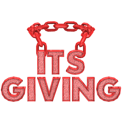 Its Giving Red Chain Roblox item