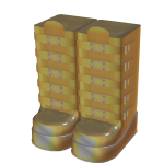 3.0 Golden Thigh High Boots