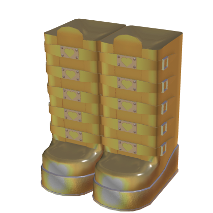 3.0 Golden Thigh High Boots