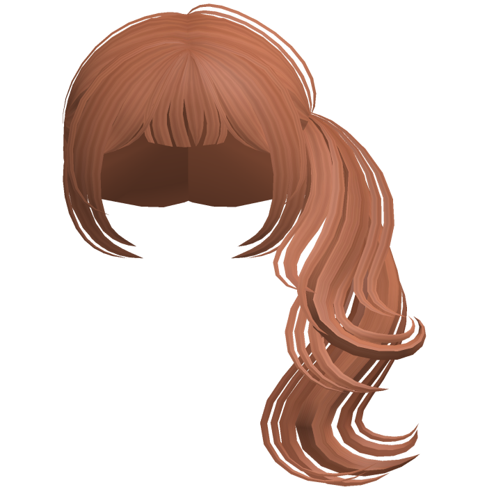 Preppy Dolly Curled Side Ponytail (Ginger)