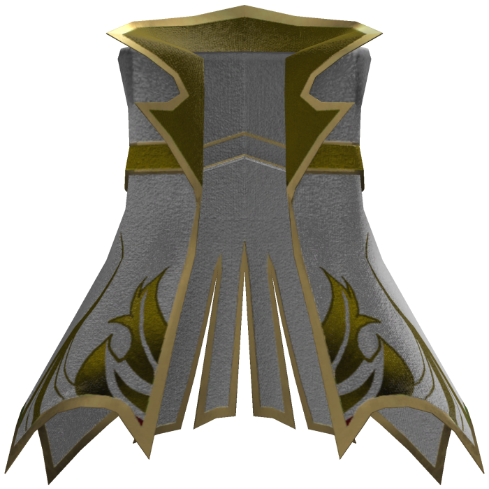 Royal Knight Coat - White Yellow