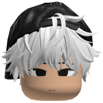 White Messy Emo Hair Y2K Cap Anime Boy Face