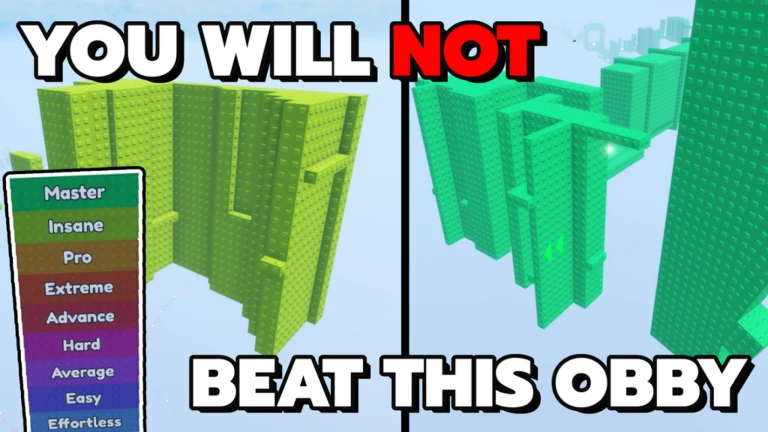 Almost Impossible Difficulty Chart Obby Roblox