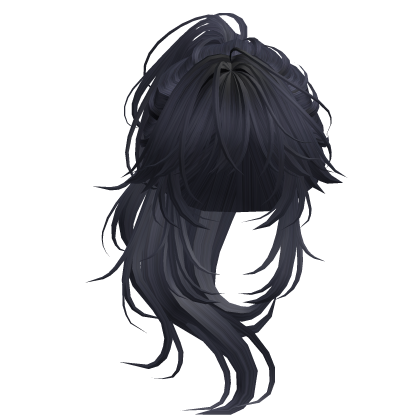 Wolfcut Anime Layered Ponytail Navy
