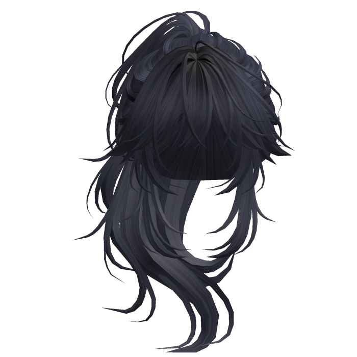 Wolfcut Anime Layered Ponytail Navy