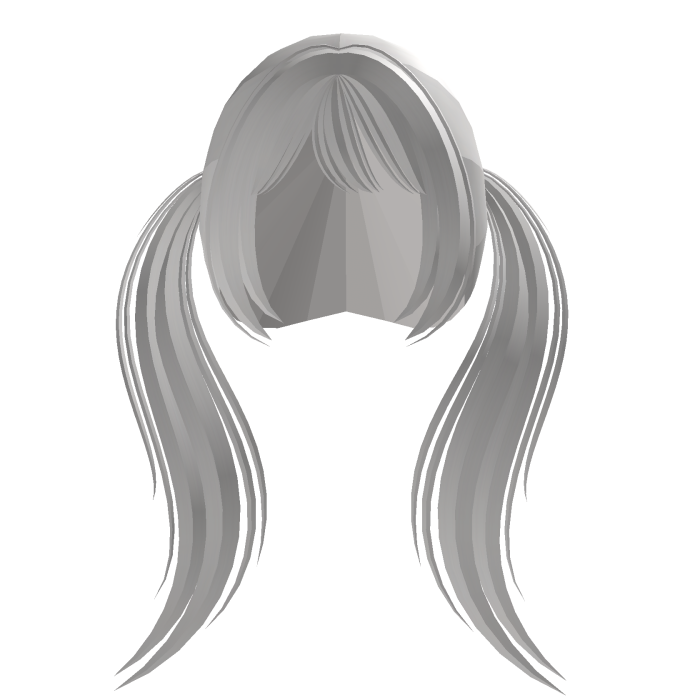 ♡ white long curly dolly baby pigtails