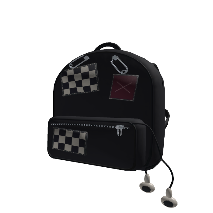 Black Patchwork Backpack - 3.0