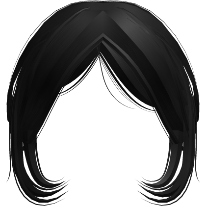 ۶ৎ | newside swept bangs combo in black v2 Roblox item
