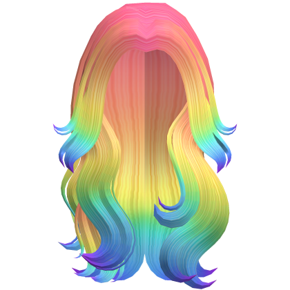 Long Flowy Wavy Hair (Rainbow)