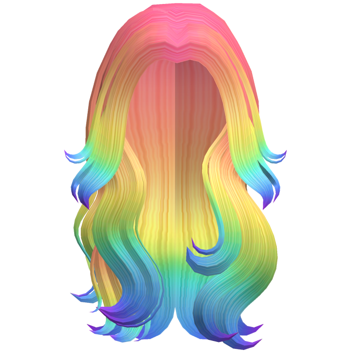 Long Flowy Wavy Hair (Rainbow)