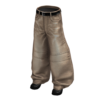 Tan Barrel Leg Denim w/ Sneakers