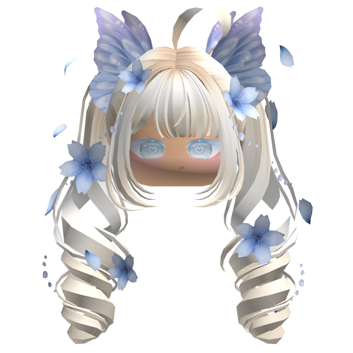 Mystical Sakura Petal Pigtails (Beige)
