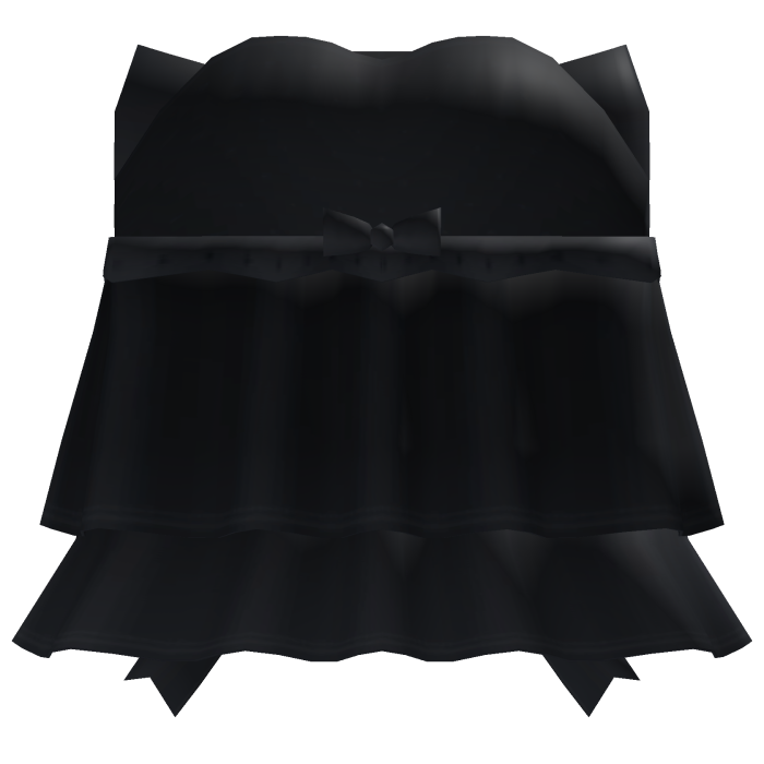 cute ruffled dress w/ bow black