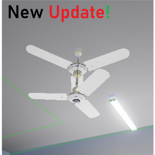 Wobbly ceiling fans room (For make videos)