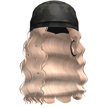 Crimped Waves W/ Boho Bandana Blonde Roblox item