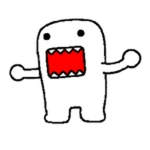 White Domo Roblox badge thumbnail