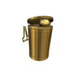 Golden Trash Can With Raccoon Buddy [1.0]