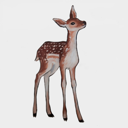 Cute fawn painting  Roblox decal