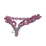 Pink "Y" Chain
