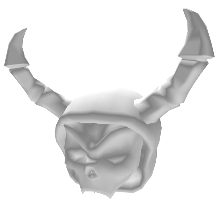 White Korblox Deathspeaker Hood