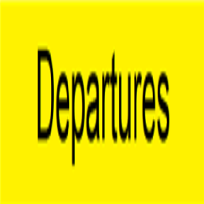 Deparures sign luton airport Roblox decal