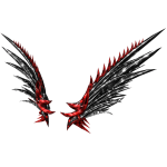 Red and Black Ethereal Wings