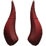 Crimson Horns of the Harvest Moon