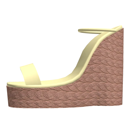 Summer wedge platform heels… - Left Shoe Accessory | Roblox Item
