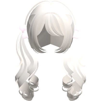 ♡ adorable long blonde layered curly pigtails