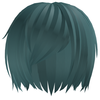 (｡･ω･｡) niche anime hair in teal Roblox item
