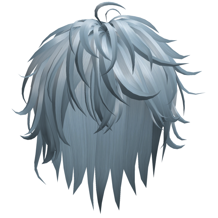 Shaggy Layered Wolf Cut - Ice Blue