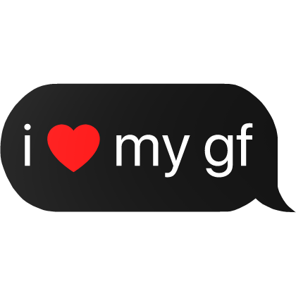 i heart my gf girlfriend text