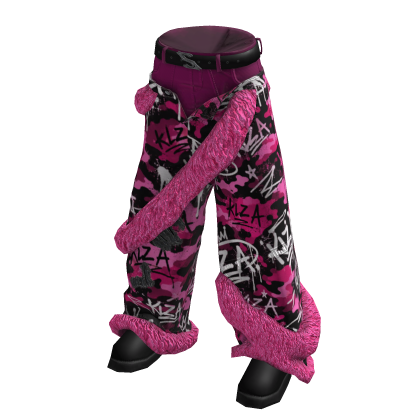 KLZ A - Urban Pink Fuschia Sagging Pants