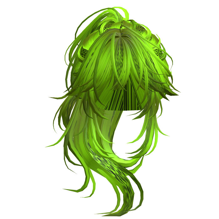 Wolfcut Anime Layered Ponytail Toxic Cheetah