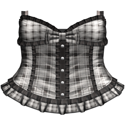 cute gothic plaid babydoll dress in brown