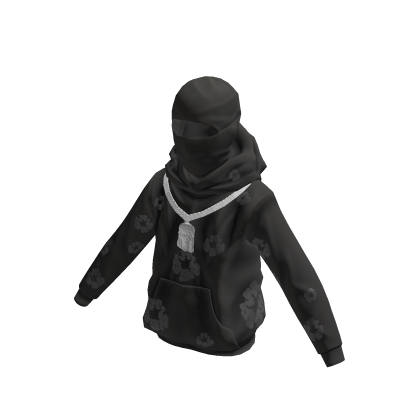 Black Denim Tears W Ski Mask / Chain