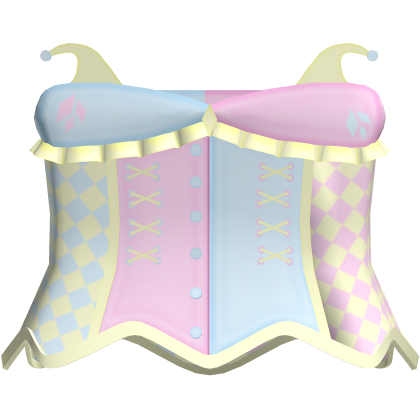 Cute Harlequin Jester Clown Pastel Dress