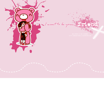random pink cartoon stuff