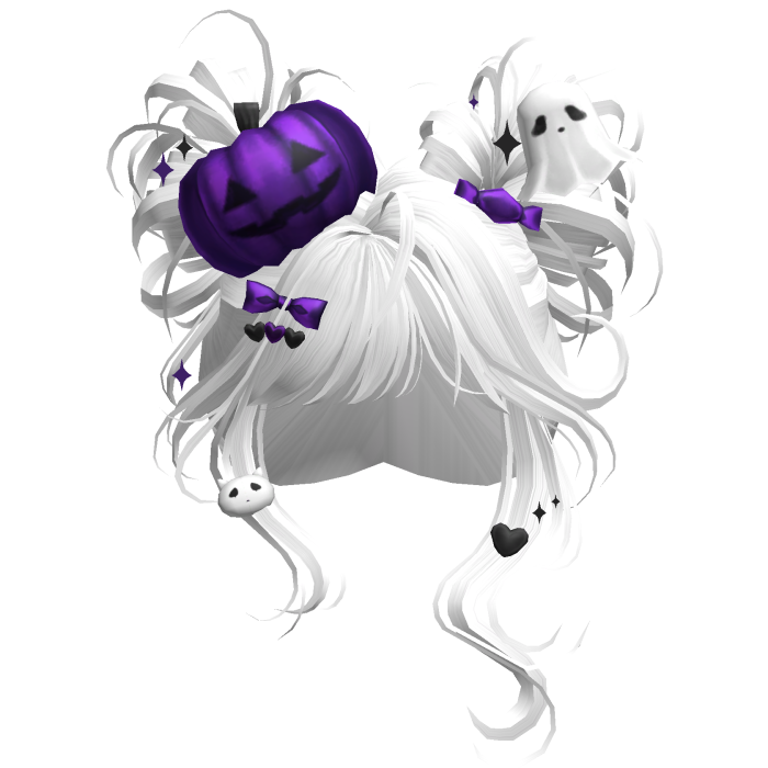 Spooky Halloween Pumpkin Buns  (White)