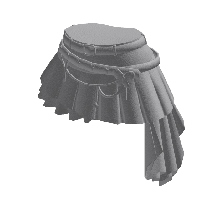 Y2K Layered Skirt w/ Star Chain (Gray)