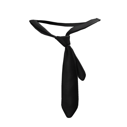 Black Loose Neck Tie 3.0
