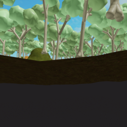 Cartoony forest