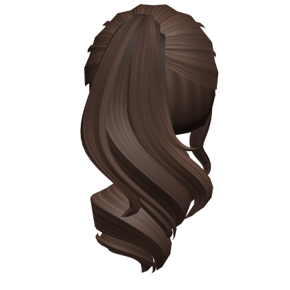 Curly Voluminous Ponytail Hair (Brown) Roblox item