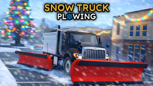 Snow Truck Plowing